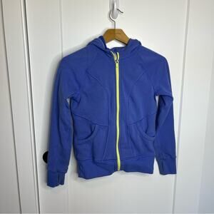Athleta Girl Purple Full Zip Hooded Track Jacket Size Medium 8-10